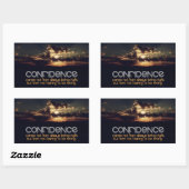 "Vertrouwen" Inspirerend quote Rechthoekige Sticker (Vel)