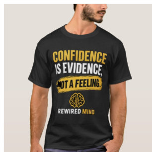 Vertrouwen is Bewijs, Niet een Gevoel Zwart T-shirt
