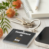 Vertrouwen is de sleutel sleutelhanger (Voorkant Rechts)