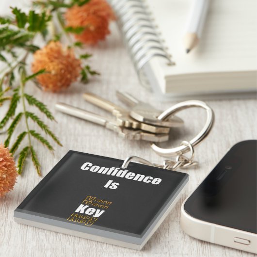 Vertrouwen is de sleutel sleutelhanger (Voorkant Rechts)