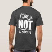 Vertrouwen is GEEN deugd (donker, ontwerp achteraa T-shirt (Achterkant)