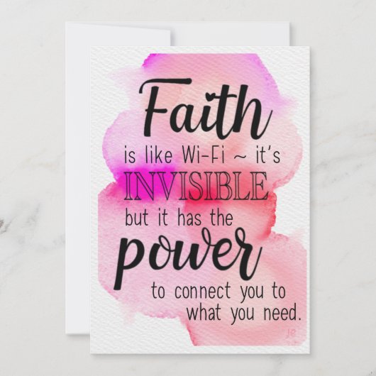 Vertrouwen is net als Wi-Fi Feestdagenkaart (Voorkant)