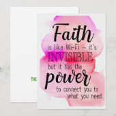 Vertrouwen is net als Wi-Fi Feestdagenkaart (Voorkant / Achterkant)