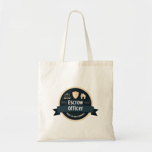 Vertrouwen Is Onze Valuta – Escrow Officer Tote Bag (Voorkant)