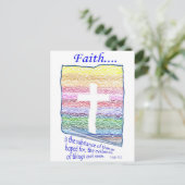 Vertrouwen is substantie van dingen die gehoopt wo briefkaart (Staand voorkant)