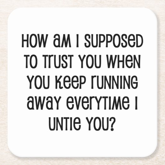 Vertrouwen Kartonnen Onderzetters (Voorkant)