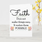 Vertrouwen maakt dingen niet makkelijk, Christelij Kaart (Gele Bloem)