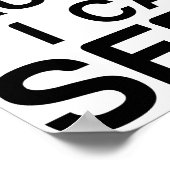 VERTROUWEN ME, IK KAN FUNNY TENNIS SERVEREN POSTER (Hoek)