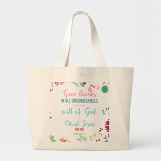 Vertrouwen met woord Bijbelversie Grote Tote Bag