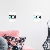 VERTROUWEN NOOIT EEN ATOM MUURKUNST SETS (Woonkamer)