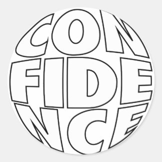 Vertrouwen Ontwerp #025 Ronde Sticker