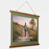 Vertrouwen op de Auteur Hangend Wandkleed (Gebogen)