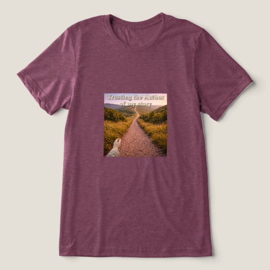 Vertrouwen op de Auteur Tri-Blend Shirt (Design voorkant)
