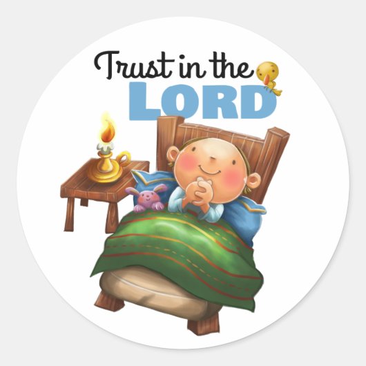 Vertrouwen op de sticker van Lord comfort kind (Voorkant)
