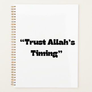 Vertrouwen op de timing van Allah – Islamitische g Planner