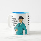 Vertrouwen op een Mediocre White Man mok (Voorkant links)