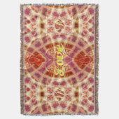 Vertrouwen op Liefde Geometrische Kunst Geweven Go Deken (Voorkant Verticaal)