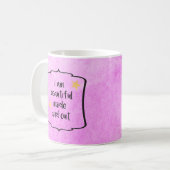 Vertrouwen Optimisme Positieve dagelijkse bevestig Koffiemok (Voorkant links)