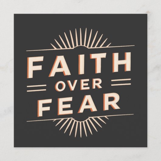 Vertrouwen over angst advieskaart (Voorkant)