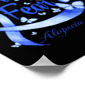 Vertrouwen over angst Alopecia Bewustvaar Poster (Hoek)