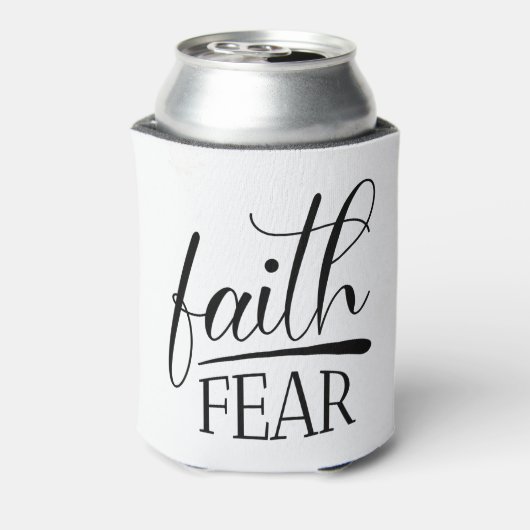 Vertrouwen over angst Bijbelse beelden beroemde Ch Blikjeskoeler (Blikje Achterkant)