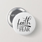 Vertrouwen over angst Bijbelse beelden beroemde Ch Ronde Button 5,7 Cm (Voorkant /achterkant)