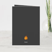 Vertrouwen over angst brandweerman Christelijk Kaart (Achterkant)