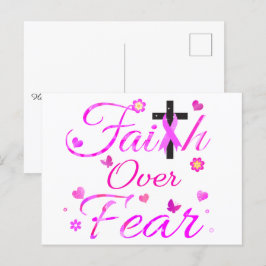 Vertrouwen over angst briefkaart