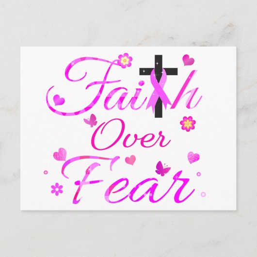 Vertrouwen over angst briefkaart (Voorkant)