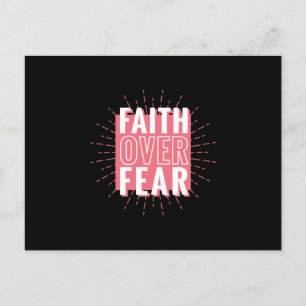 Vertrouwen over angst briefkaart