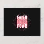 Vertrouwen over angst briefkaart (Voorkant)