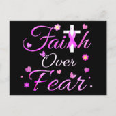 Vertrouwen over angst briefkaart (Voorkant)