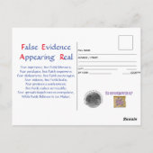 Vertrouwen over angst Briefkaart (Achterkant)