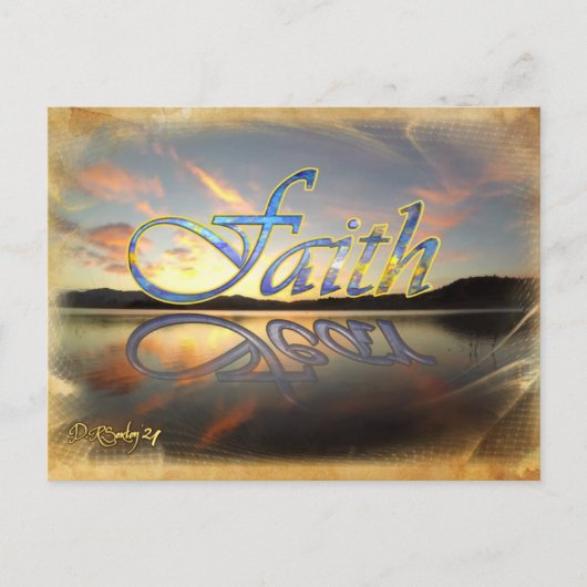 Vertrouwen over angst Briefkaart (Voorkant)