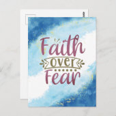 Vertrouwen over angst briefkaart (Voorkant / Achterkant)