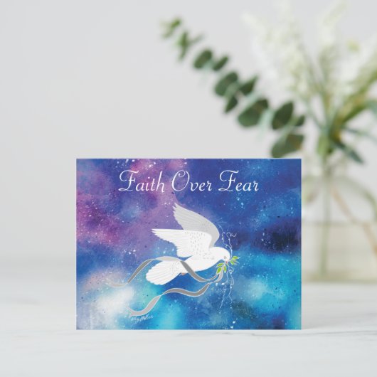 Vertrouwen over angst Briefkaart (Staand voorkant)