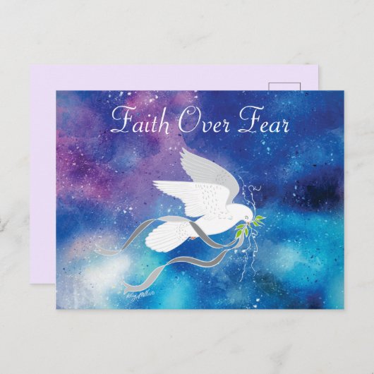 Vertrouwen over angst Briefkaart (Voorkant / Achterkant)