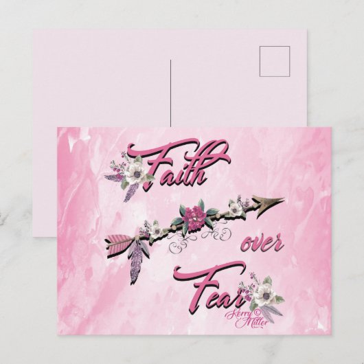 Vertrouwen over angst Briefkaart (Voorkant / Achterkant)