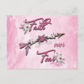 Vertrouwen over angst Briefkaart (Voorkant)