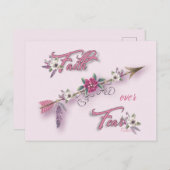 Vertrouwen over angst briefkaart (Voorkant / Achterkant)