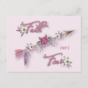 Vertrouwen over angst briefkaart