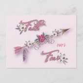 Vertrouwen over angst briefkaart (Voorkant)