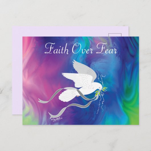 Vertrouwen over angst Briefkaart (Voorkant / Achterkant)