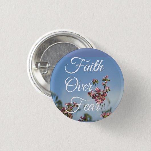 Vertrouwen over angst Button (Voorkant /achterkant)