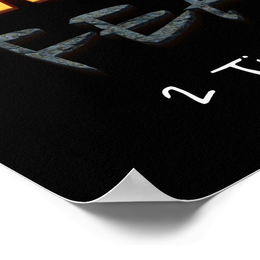 Vertrouwen over angst Christelijk tweeslachtig ver Poster (Hoek)