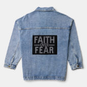 Vertrouwen over angst Denim Jacket (Achterkant)