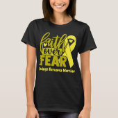 Vertrouwen over angst Ewings Sarcoma T-shirt (Voorkant)