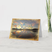 Vertrouwen over angst Gevouwen Wenskaart Kaart (Voorkant)