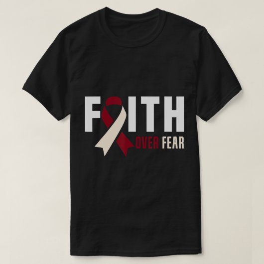 Vertrouwen over angst God Throat Orale Hoofd- en N T-shirt (Design voorkant)