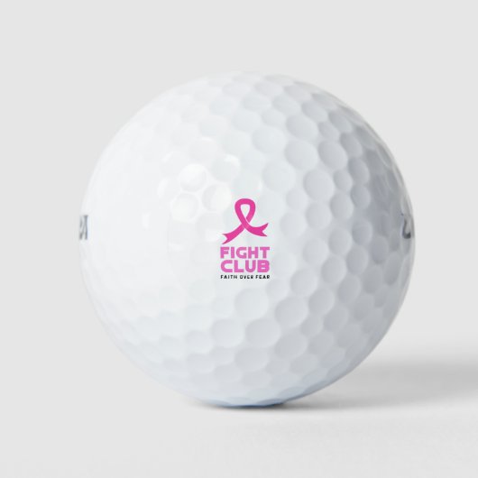Vertrouwen over angst golfballen (Voorkant)